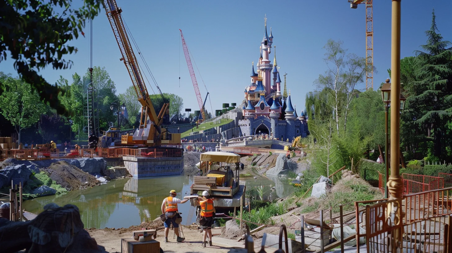 construction disneyland paris